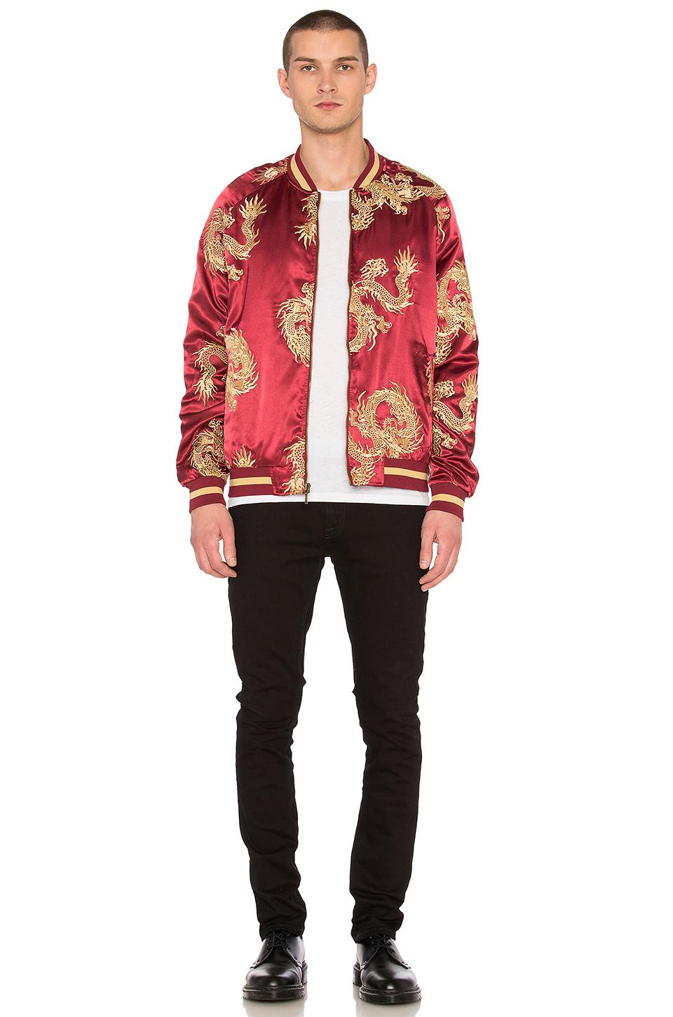 Standard Issue Dragon Bomber Jacket in Red for Men Lyst